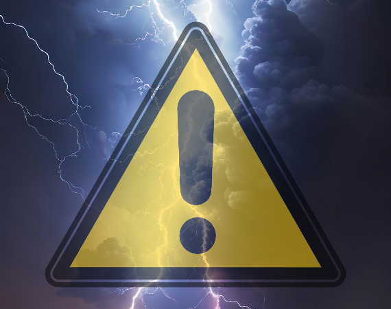 Ostrzeżenie meteorologiczne (05.05.2024) -Burze