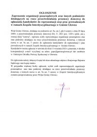 Wójt Gminy Głowno, działając na podstawie art. 9a, ust.3, pkt 6 ustawy z dnia 29 lipca 2005r. o przeciwdziałaniu przemocy...