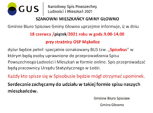 Gminne Biuro Spisowe Gminy Głowno