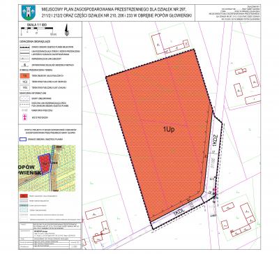 Obwieszczenie Wójta Gminy Głowno o wyłożeniu do publicznego wglądu projektu miejscowego planu zagospodarowania przestrzennego dla działek nr 297, 211/2 i 212/2 oraz części działek nr 210, 206 i 233 w obrębie Popów Głowieński wraz z prognozą oddziaływania na środowisko