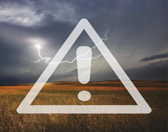 Ostrzeżenie meteorologiczne (23.07.2022) - Burze z gradem