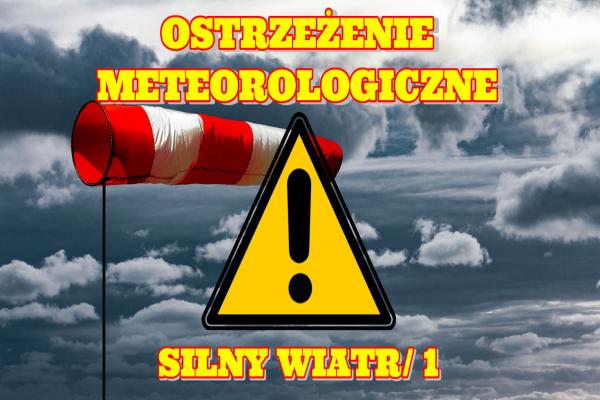 Ostrzeżenie meteorologiczne (22.11.2023) - Silny wiatr