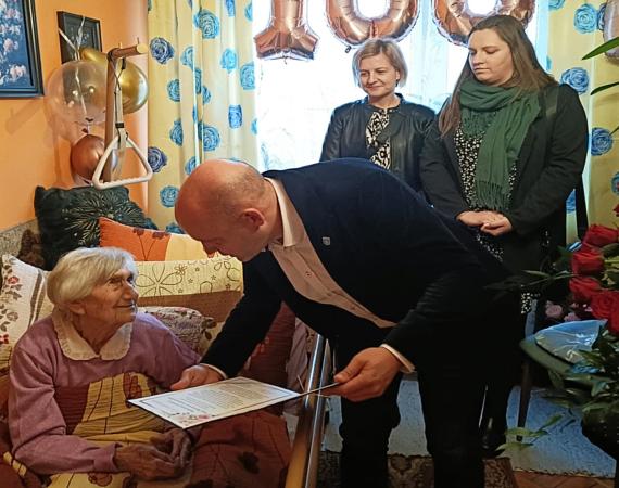 Pani Marianna Trojanowska świętowała setne urodziny