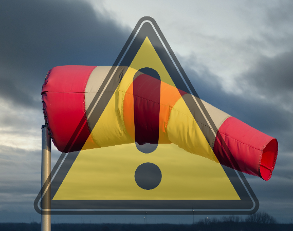 Ostrzeżenie meteorologiczne (09.04.2025) - Silny wiatr