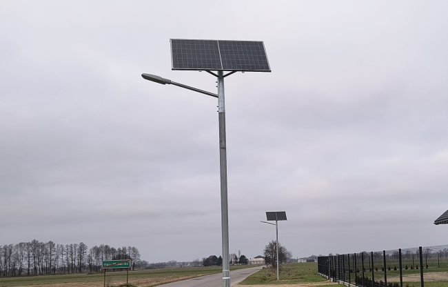 Nowe latarnie solarne na terenie Gminy Głowno