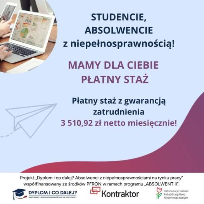 Projekt „Dyplom i co dalej? Absolwenci z niepełnosprawnościami na rynku pracy”